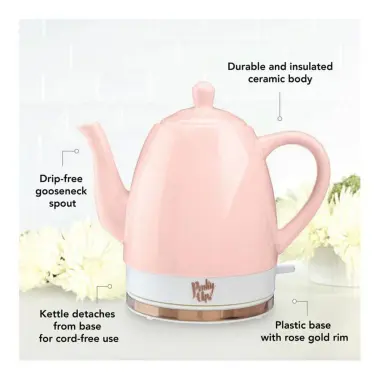 PINKY UP NOELLE CERAMIC TEA KETTLE - Image 3